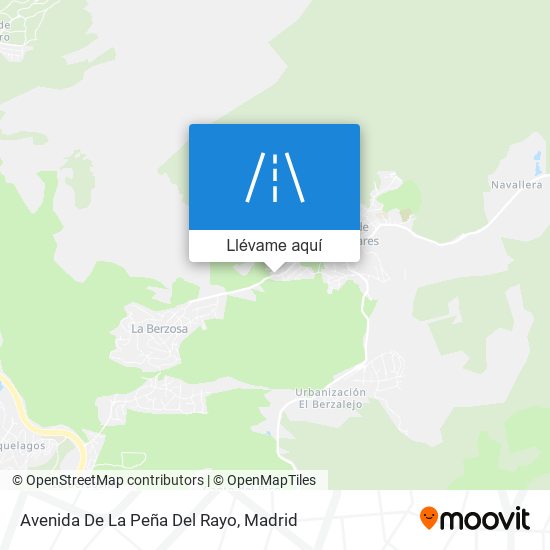 Mapa Avenida De La Peña Del Rayo