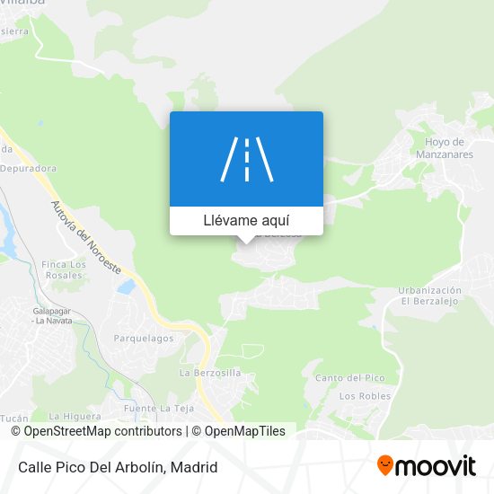 Mapa Calle Pico Del Arbolín