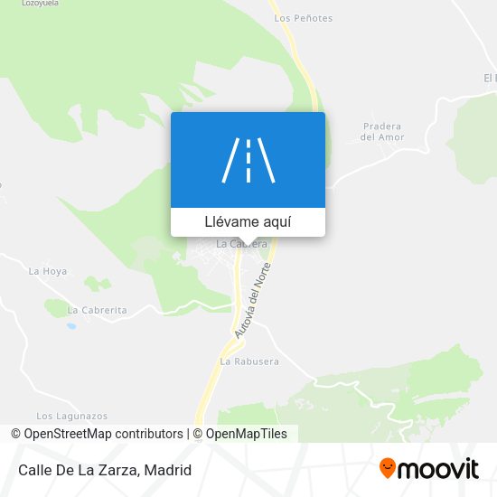 Mapa Calle De La Zarza