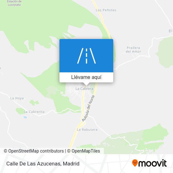 Mapa Calle De Las Azucenas