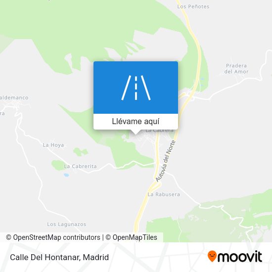 Mapa Calle Del Hontanar