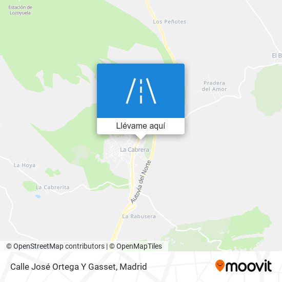 Mapa Calle José Ortega Y Gasset