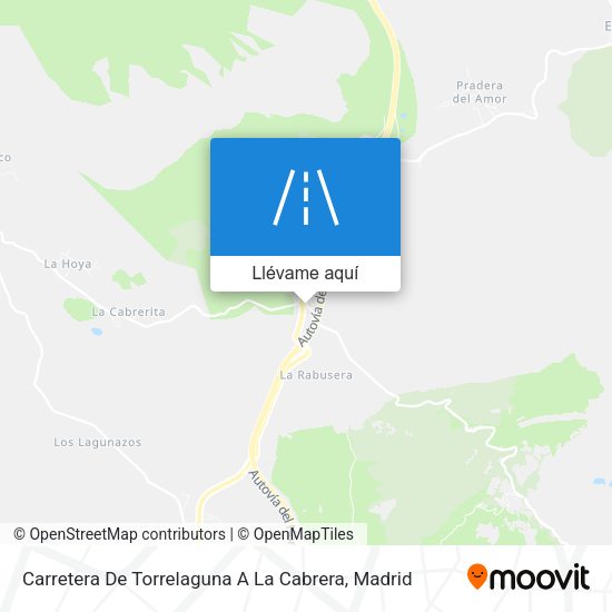 Mapa Carretera De Torrelaguna A La Cabrera
