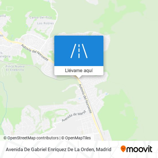 Mapa Avenida De Gabriel Enríquez De La Orden