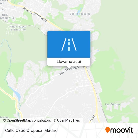 Mapa Calle Cabo Oropesa