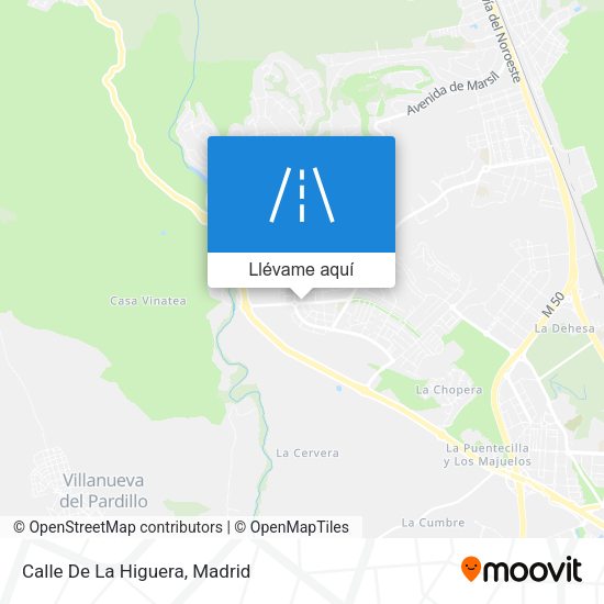Mapa Calle De La Higuera