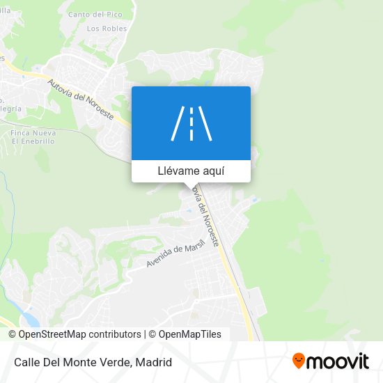 Mapa Calle Del Monte Verde