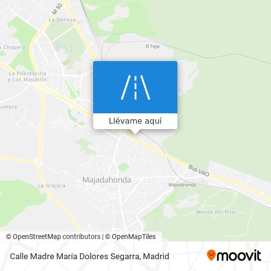 Mapa Calle Madre María Dolores Segarra