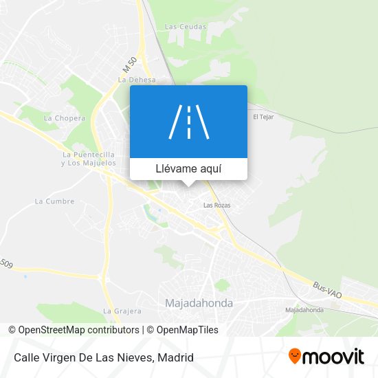 Mapa Calle Virgen De Las Nieves