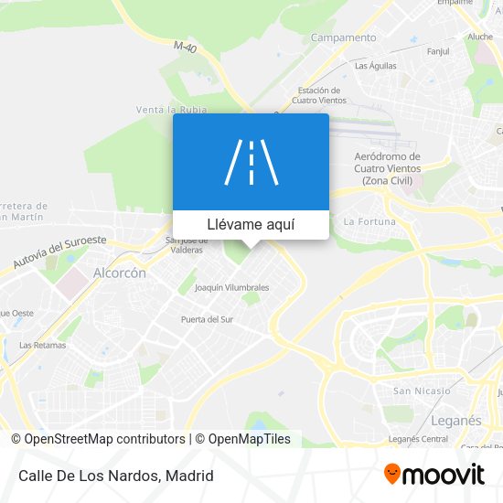 Mapa Calle De Los Nardos