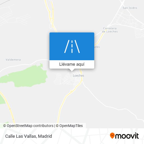 Mapa Calle Las Vallas