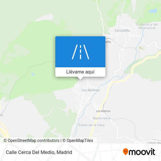 Mapa Calle Cerca Del Medio