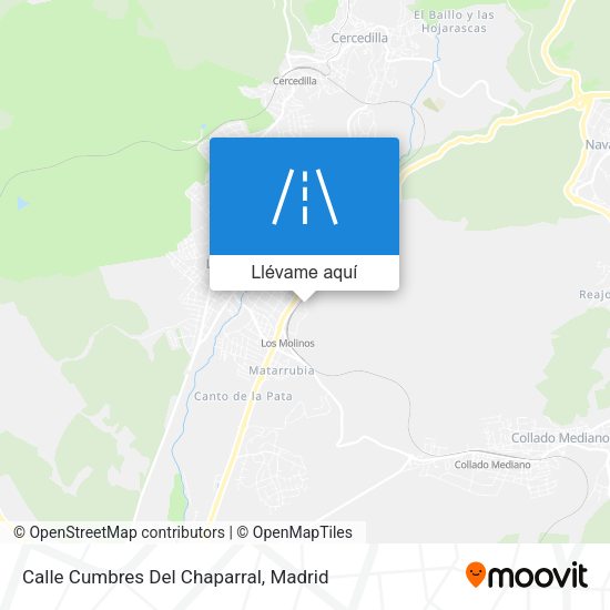 Mapa Calle Cumbres Del Chaparral