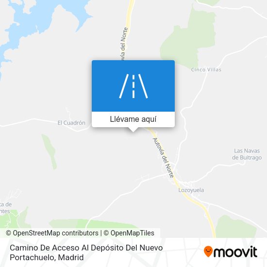 Mapa Camino De Acceso Al Depósito Del Nuevo Portachuelo