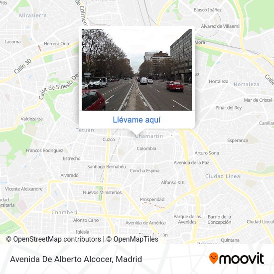 Mapa Avenida De Alberto Alcocer