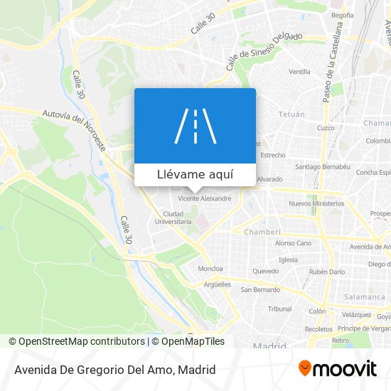Mapa Avenida De Gregorio Del Amo