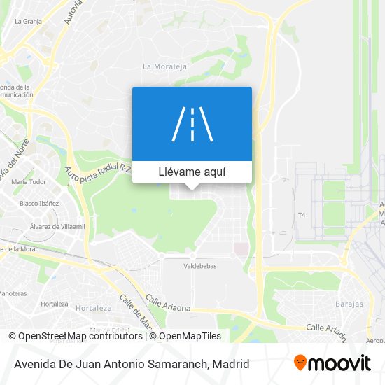 Mapa Avenida De Juan Antonio Samaranch