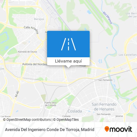 Mapa Avenida Del Ingeniero Conde De Torroja