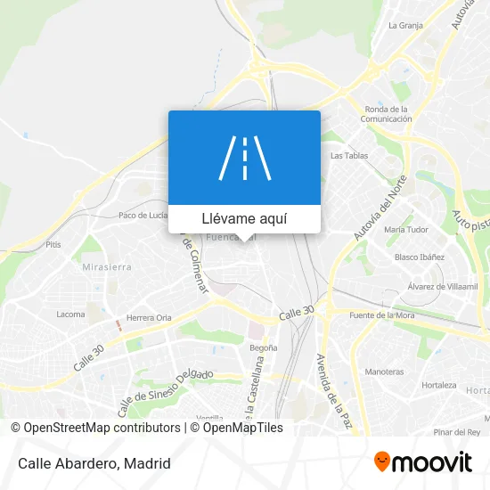Mapa Calle Abardero