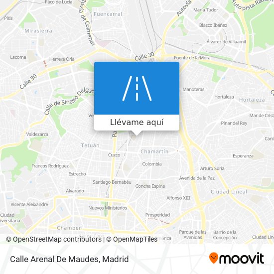 Mapa Calle Arenal De Maudes