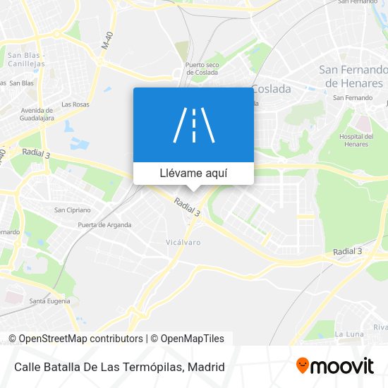 Mapa Calle Batalla De Las Termópilas
