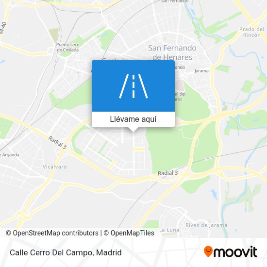 Mapa Calle Cerro Del Campo