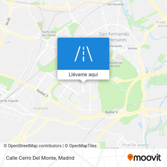 Mapa Calle Cerro Del Monte