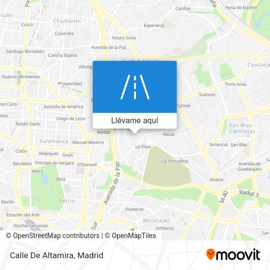 Mapa Calle De Altamira