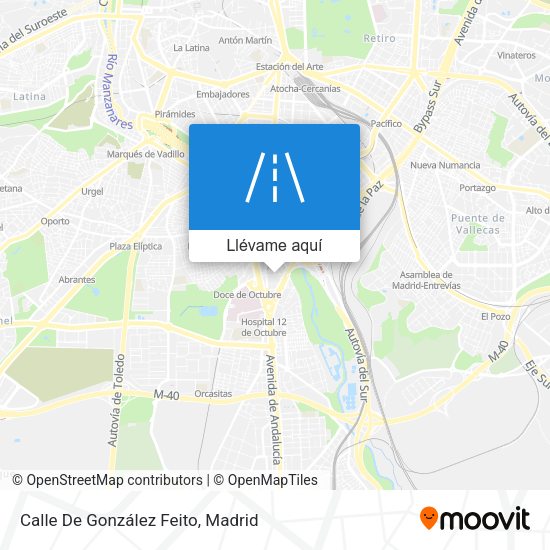 Mapa Calle De González Feito