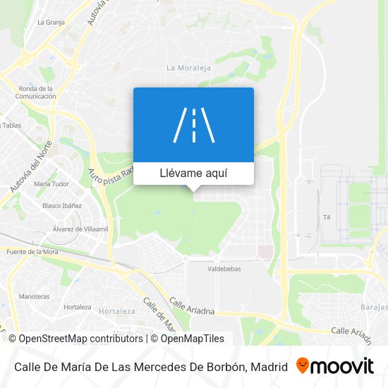 Mapa Calle De María De Las Mercedes De Borbón