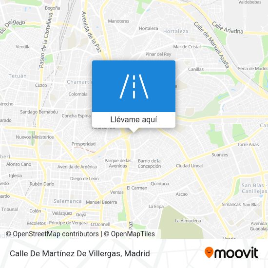 Mapa Calle De Martínez De Villergas