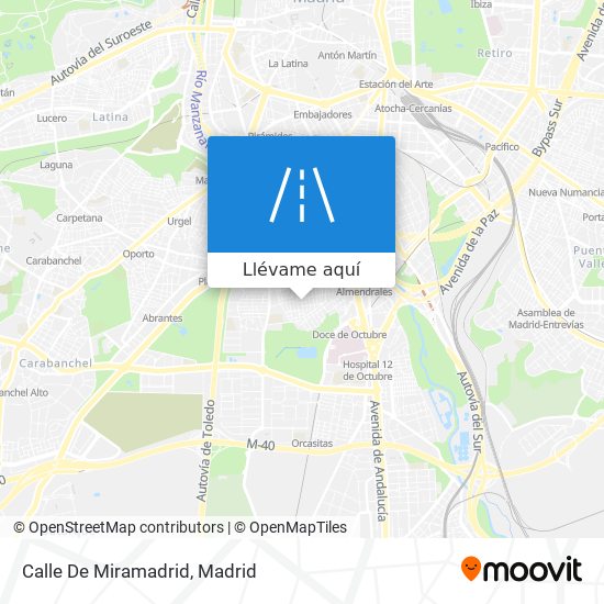Mapa Calle De Miramadrid