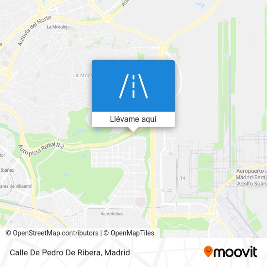 Mapa Calle De Pedro De Ribera