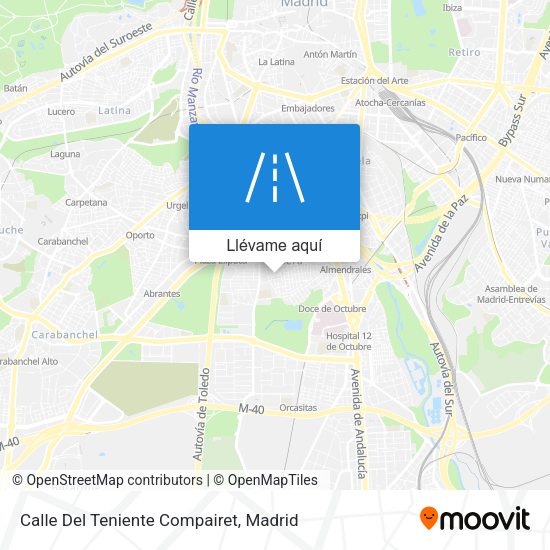 Mapa Calle Del Teniente Compairet