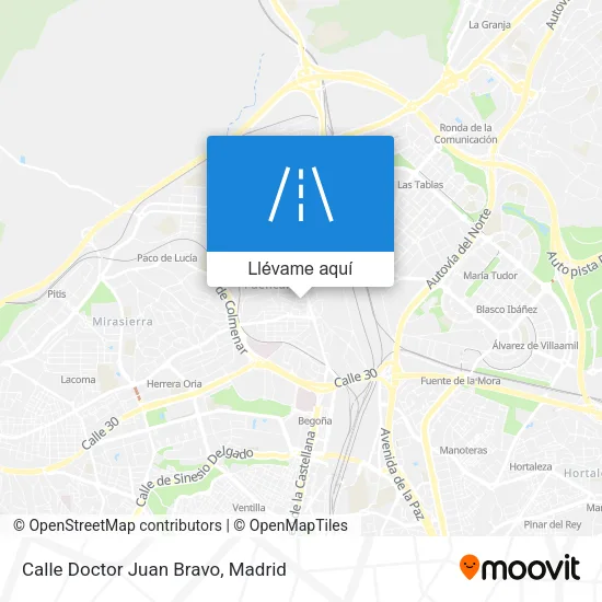 Mapa Calle Doctor Juan Bravo