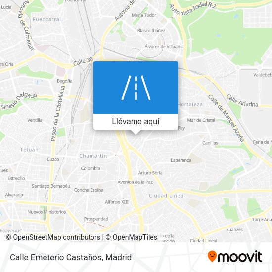 Mapa Calle Emeterio Castaños