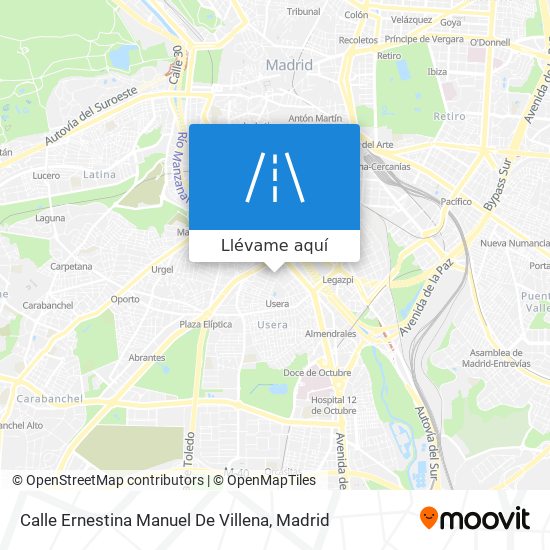 Mapa Calle Ernestina Manuel De Villena