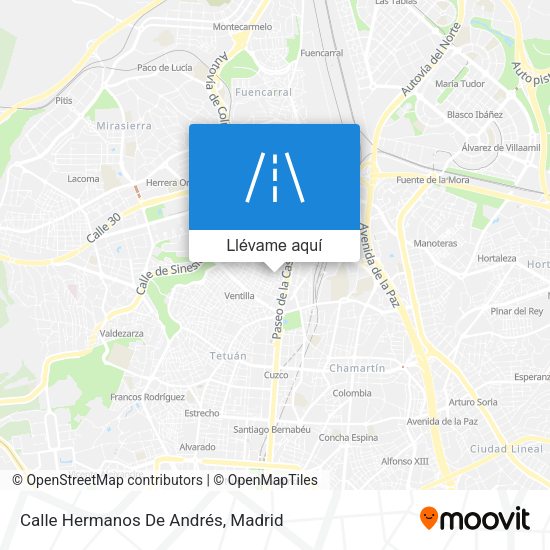 Mapa Calle Hermanos De Andrés