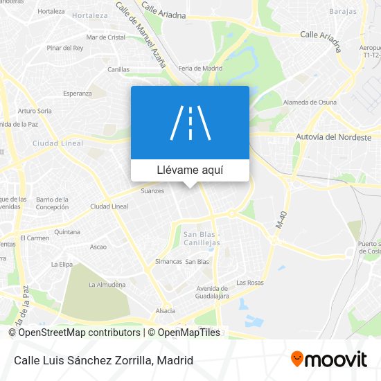 Mapa Calle Luis Sánchez Zorrilla