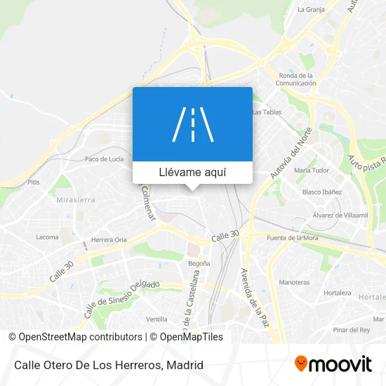 Mapa Calle Otero De Los Herreros