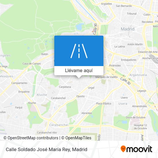 Mapa Calle Soldado José María Rey