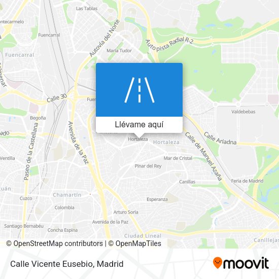 Mapa Calle Vicente Eusebio
