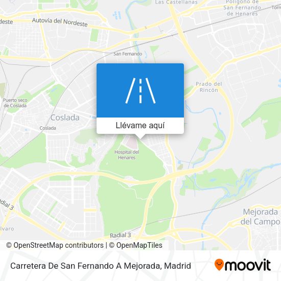 Mapa Carretera De San Fernando A Mejorada