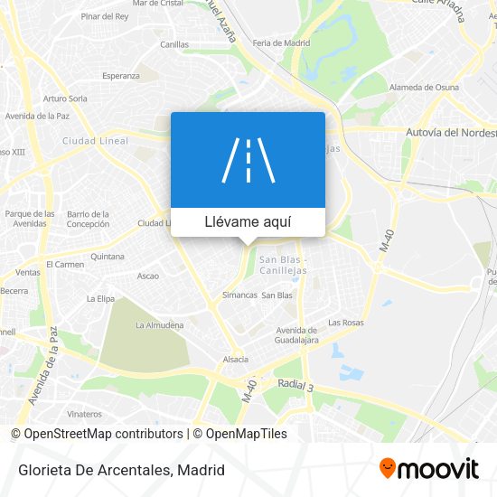 Mapa Glorieta De Arcentales