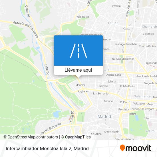 Mapa Intercambiador Moncloa Isla 2