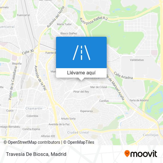 Mapa Travesía De Biosca
