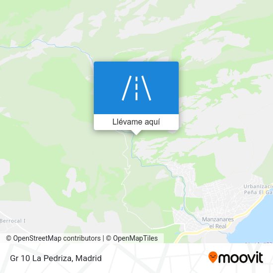 Mapa Gr 10 La Pedriza