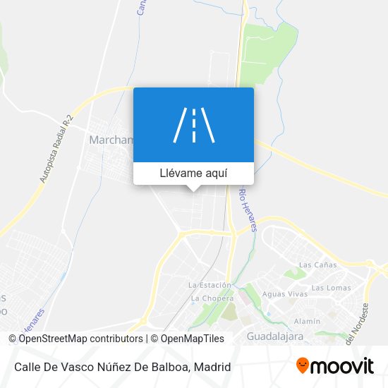 Mapa Calle De Vasco Núñez De Balboa