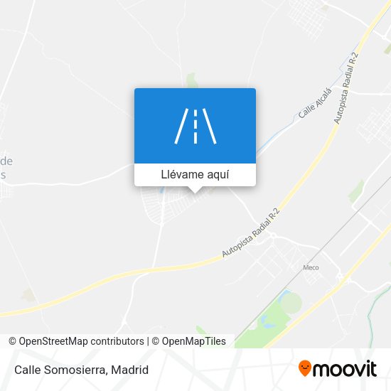 Mapa Calle Somosierra