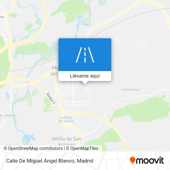 Mapa Calle De Miguel Ángel Blanco